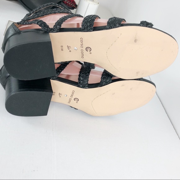 Corso Como Sandals Black Size 8.5M - Picture 14 of 16